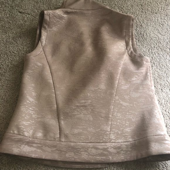 NWOT 2pc FlatterFit Ankle Pants w/ Vest - Mocha - Picture 4 of 9